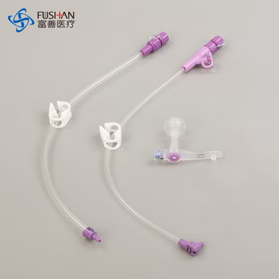 Dispositivo de tubo de alimentación de estómago de silicona estéril de suministro médico desechable, buena calidad y precio para nutrición enteral